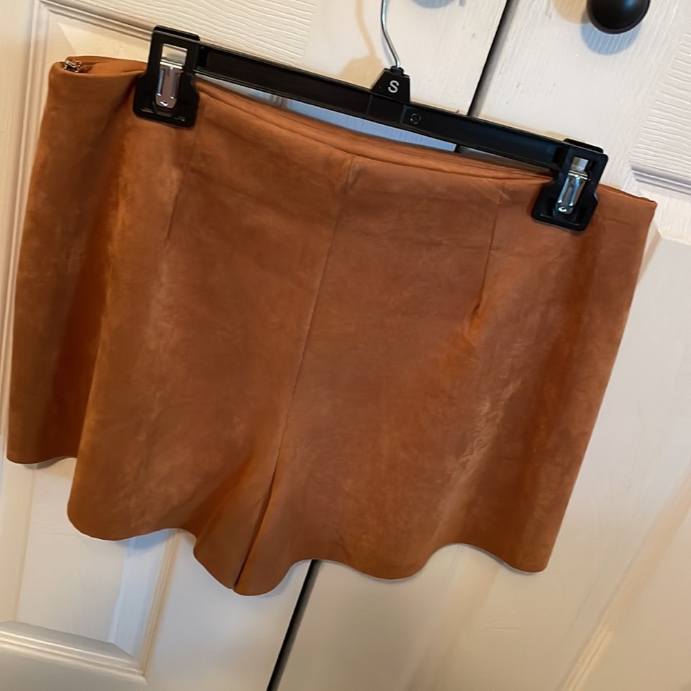 Suede Skort - image 3